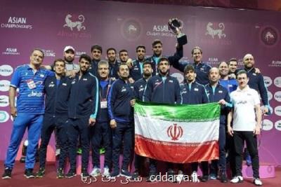 پهلوانان كشتی آزاد ایران با حمایت همراه اول قهرمان آسیا شدند