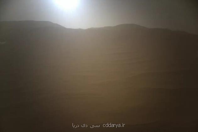 عکس خارق العاده بالگرد نبوغ از غروب خورشید در مریخ