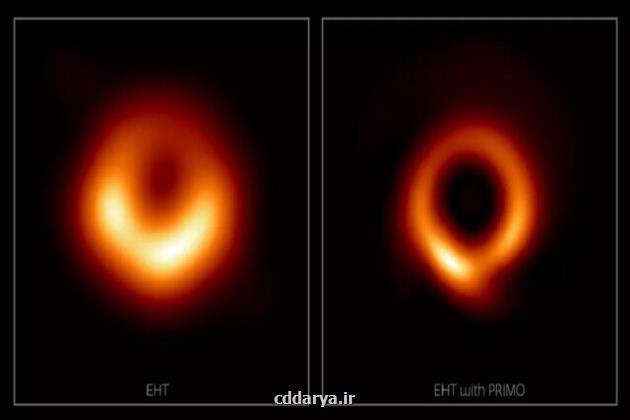 نخستین عکس تاریخ از یک سیاه چاله، به دست هوش مصنوعی اصلاح گردید